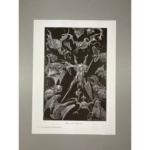 Dore, Gnarled Monster, Roland's Descent, Croquemitaine, Print, ~ 240707-WH 292 - Picture 4 of 4